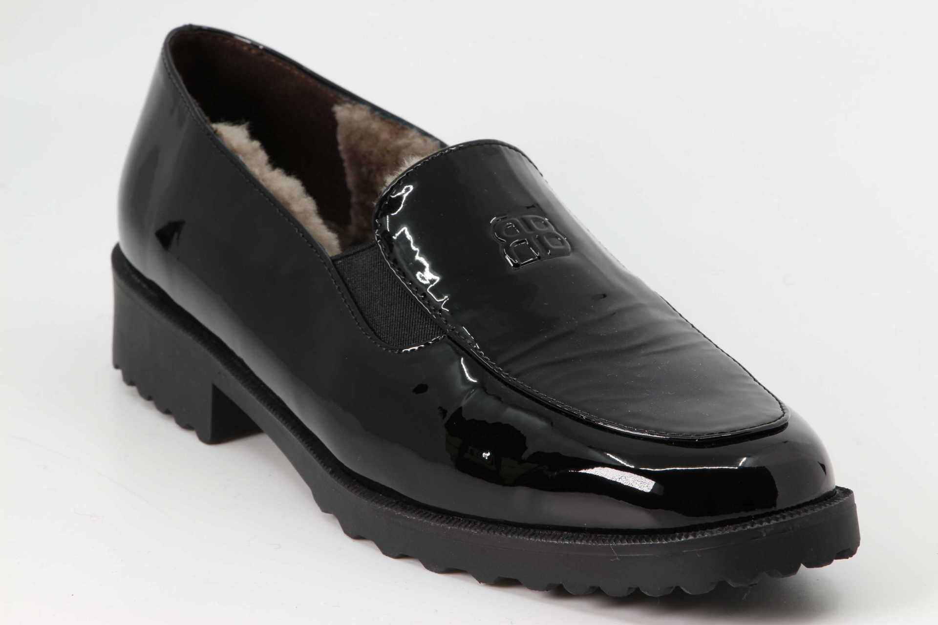 Mokassin warmgefüttert schwarz