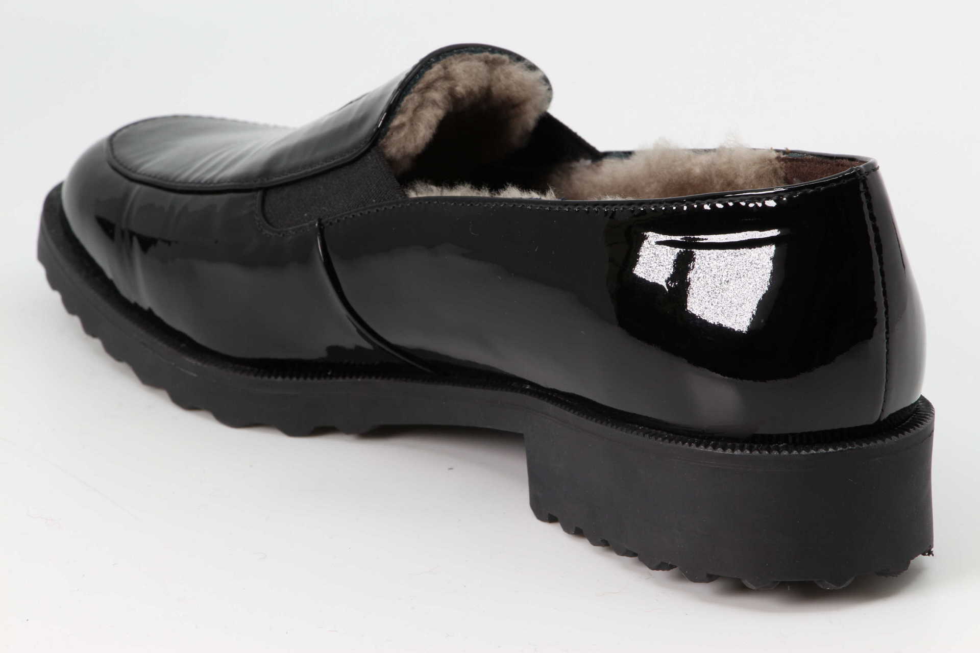 Mokassin warmgefüttert schwarz – Bild 2