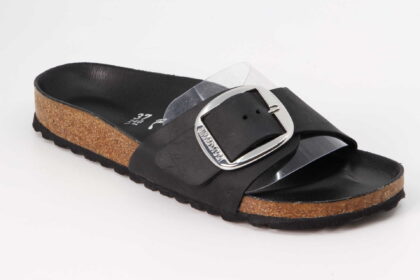 Madrid Big Buckle schmal schwarz