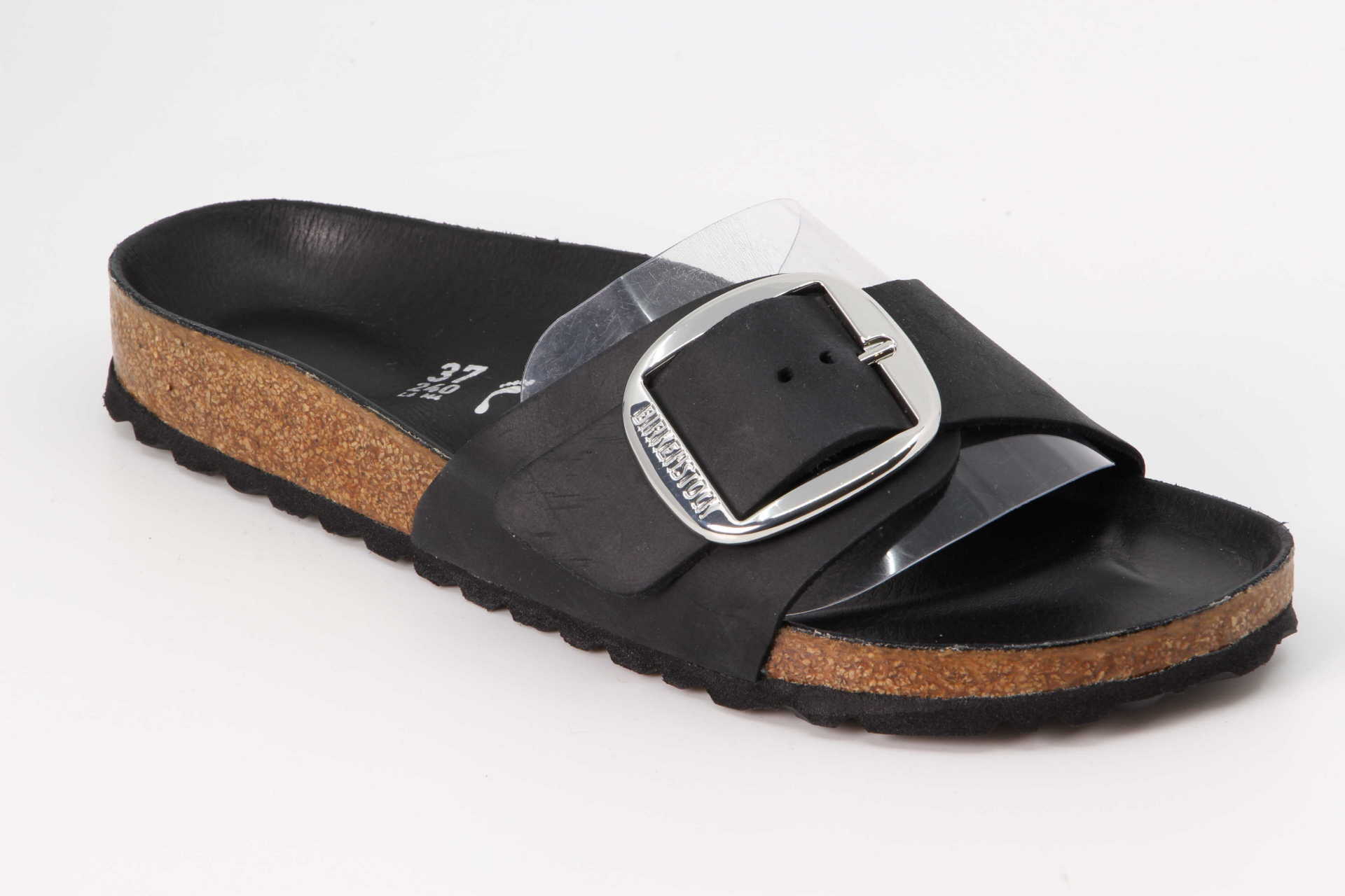 Madrid Big Buckle schmal schwarz