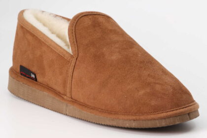 Lammfell-Hausschuh Oscar braun