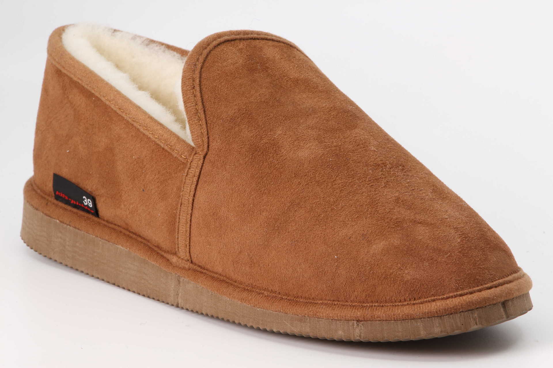 Lammfell-Hausschuh Oscar braun