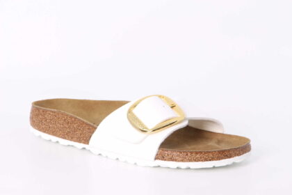 Madrid Big Buckle schmal weiss