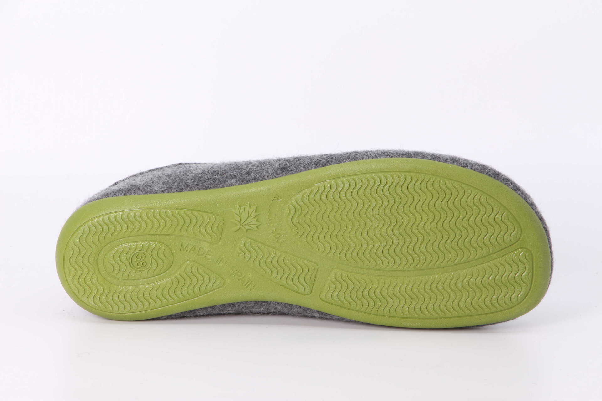 Wool Slip-On grau / grün – Bild 3