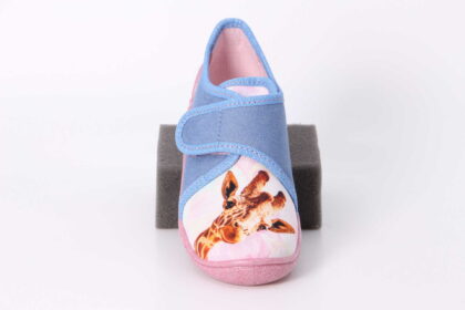 Belinda Giraffe schmal hellblau / pink