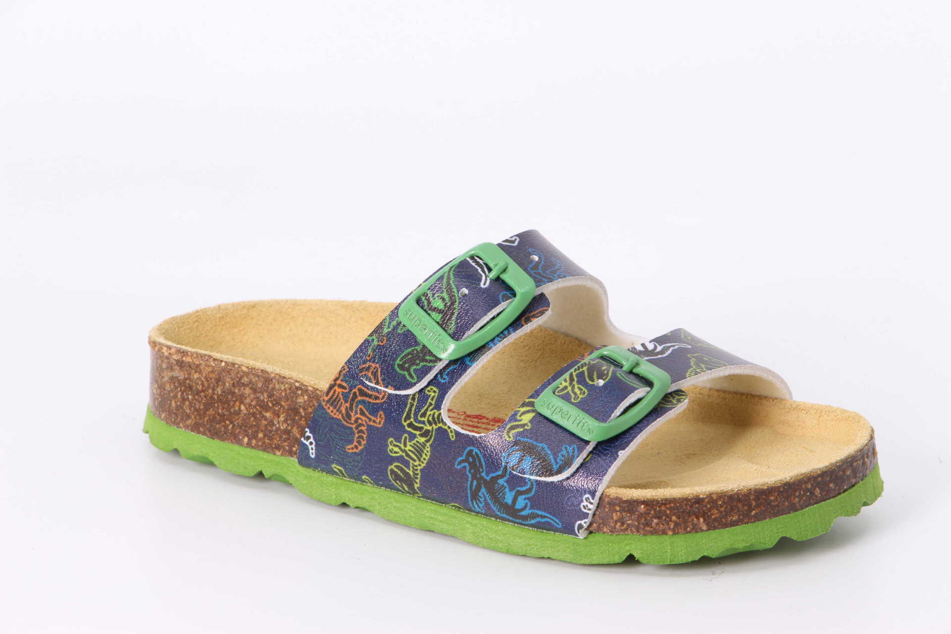 Finken Dino blau / mehrfarbig