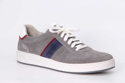Sneaker grau / blau / rot