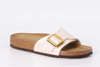 Catalina Cushion Buckle schmal graceful pearl white