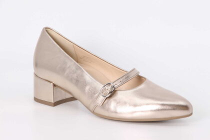 Riemchen-Pumps powder metallic