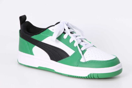 Puma Rebound V6 Lo Junior green / white / black