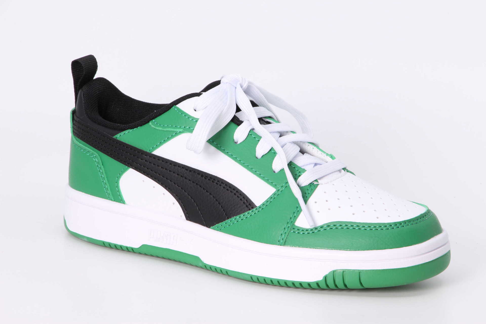 Puma Rebound V6 Lo Junior green / white / black