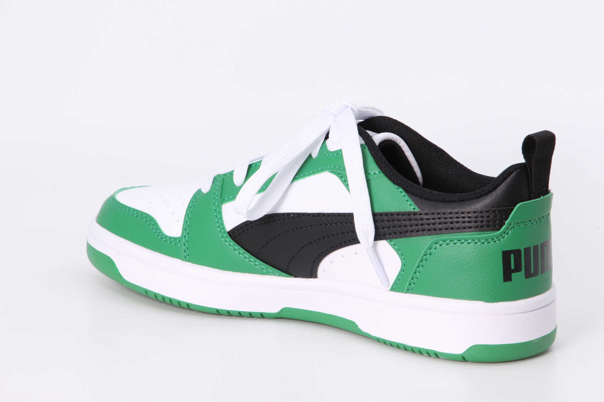 Puma Rebound V6 Lo Junior green / white / black – Bild 2