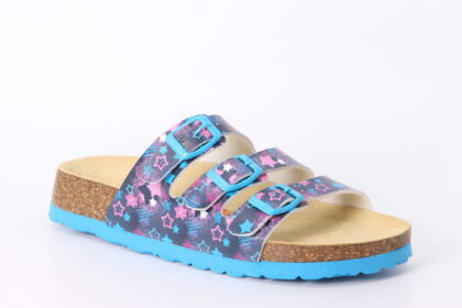 Finken Sternen blau / mehrfarbig