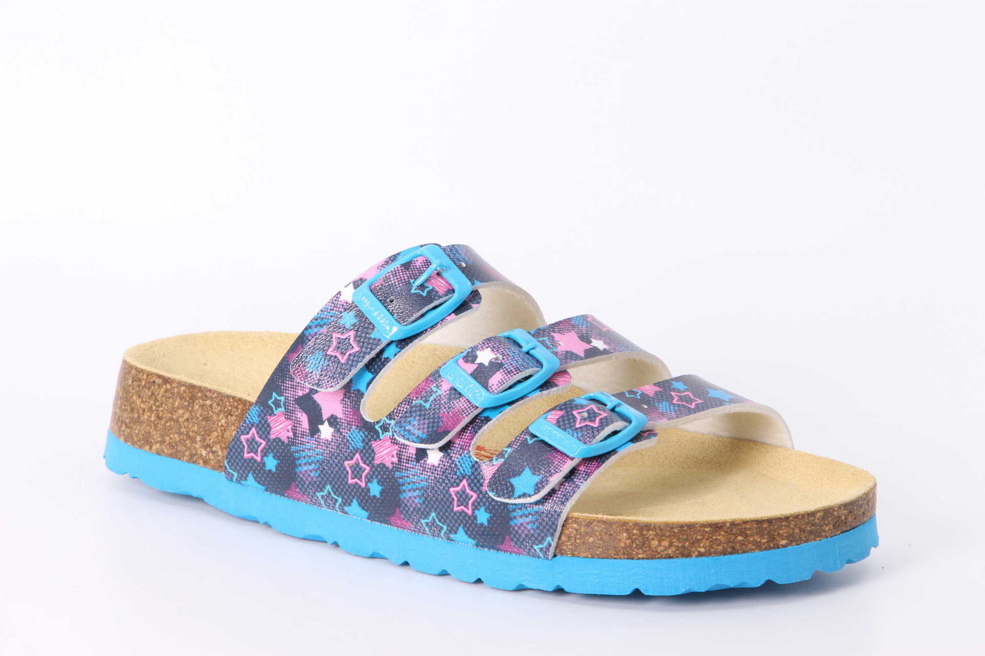 Finken Sternen blau / mehrfarbig