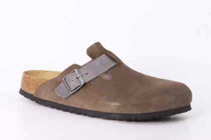 Boston Suede schmal concrete grey