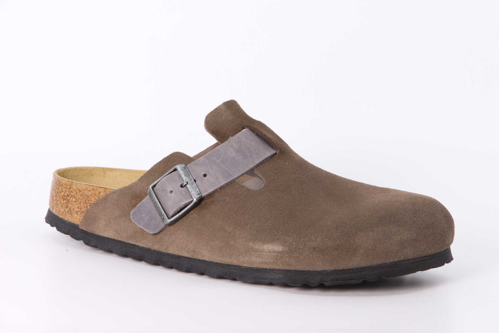 Boston Suede schmal concrete grey