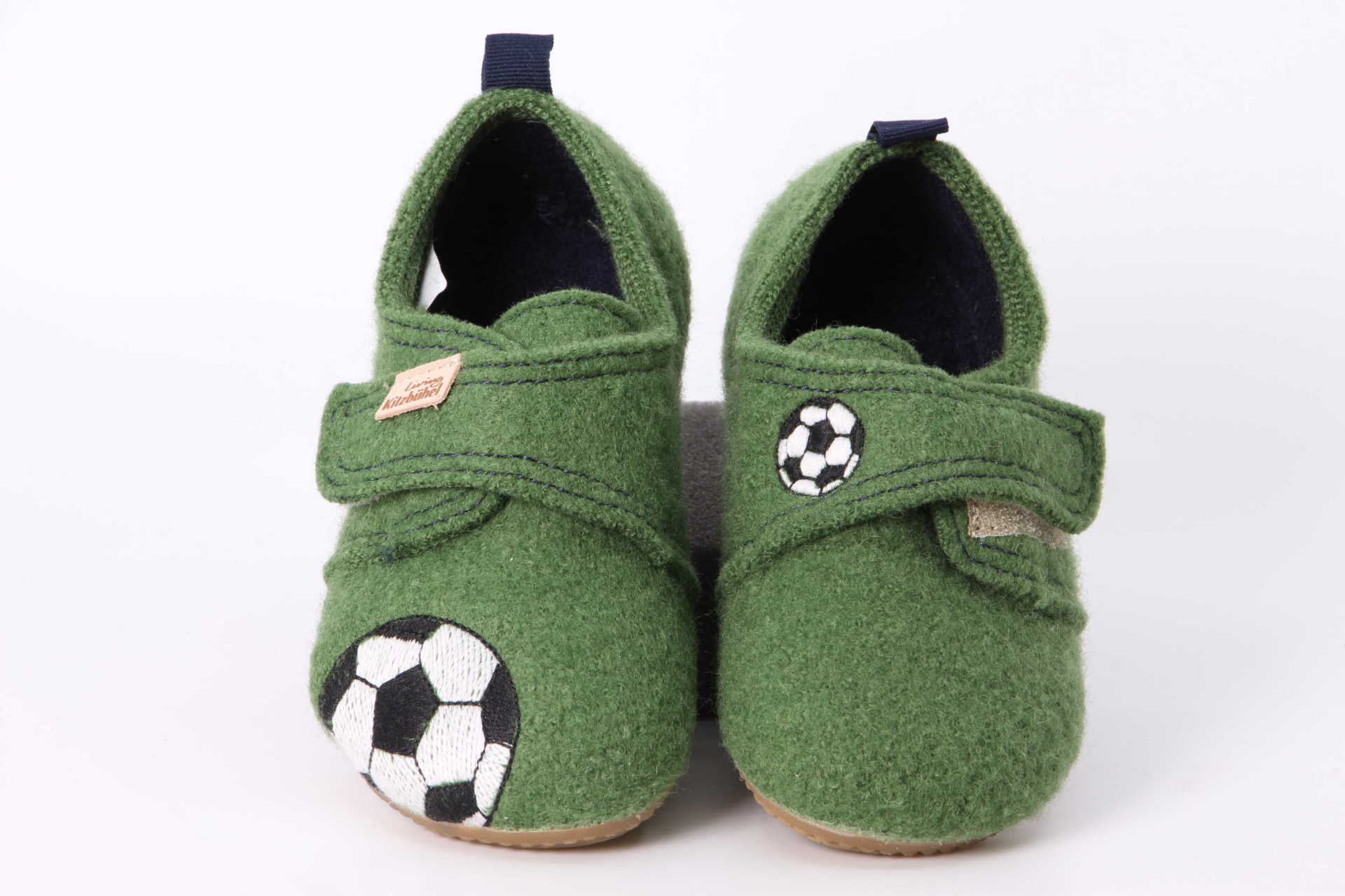 Filzfinken Fussball rasengrün