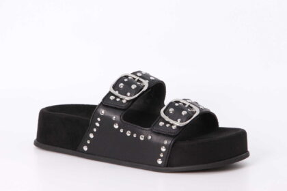 Slide mit Klett schwarz