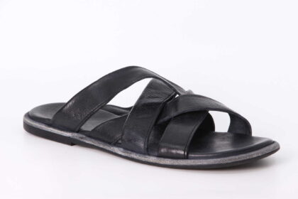 Lederpantoletten nero